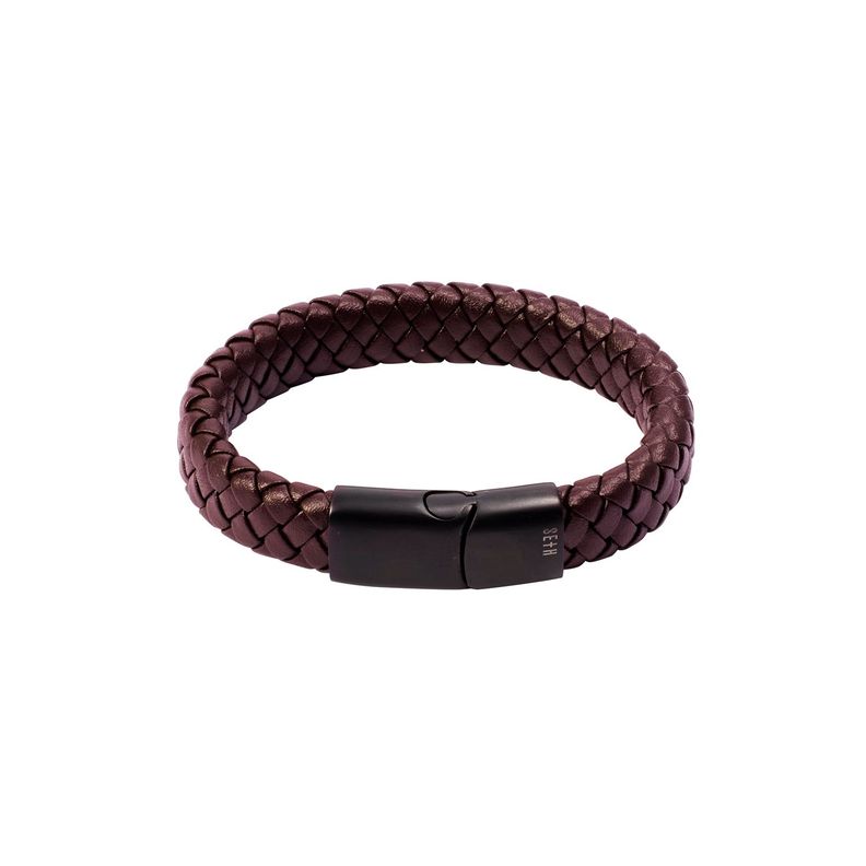 Pulsera de cuero Seth Sheer Oscura-0