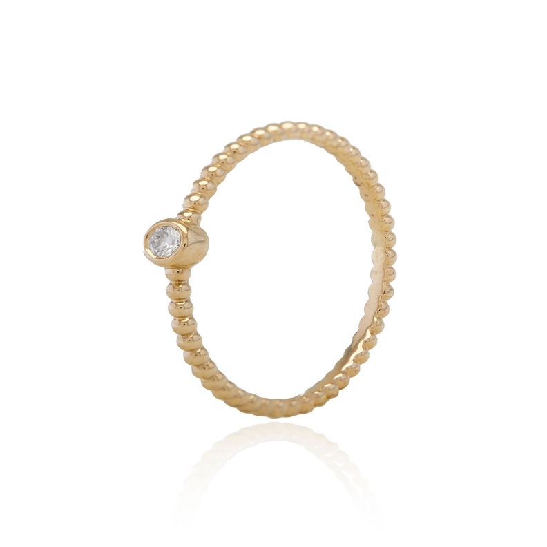 Anillo Oro Amarillo 18kt Diamantes de 3Pts-0