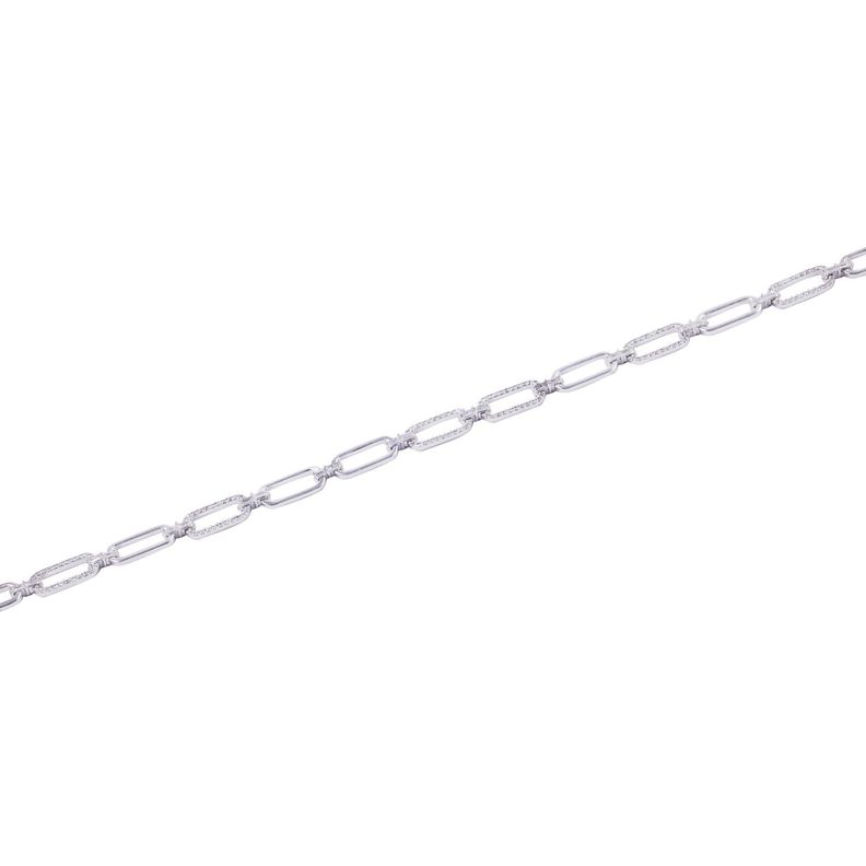 Pulsera de Oro 18kt Eslabones de brillantes-1