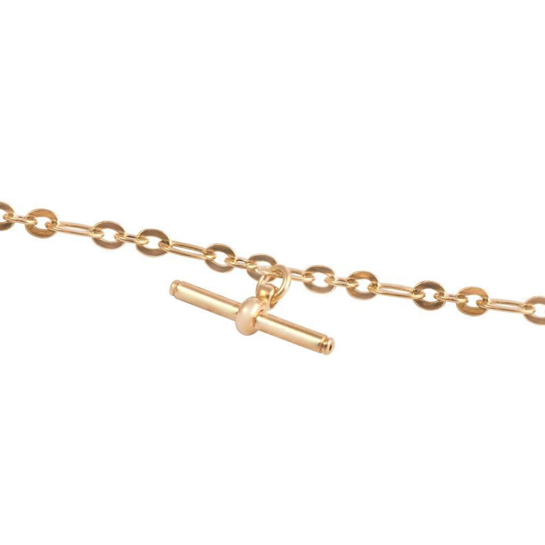 Pulsera de Plata Esterlina 925 Broche palo Bañado en Oro 14kt-1
