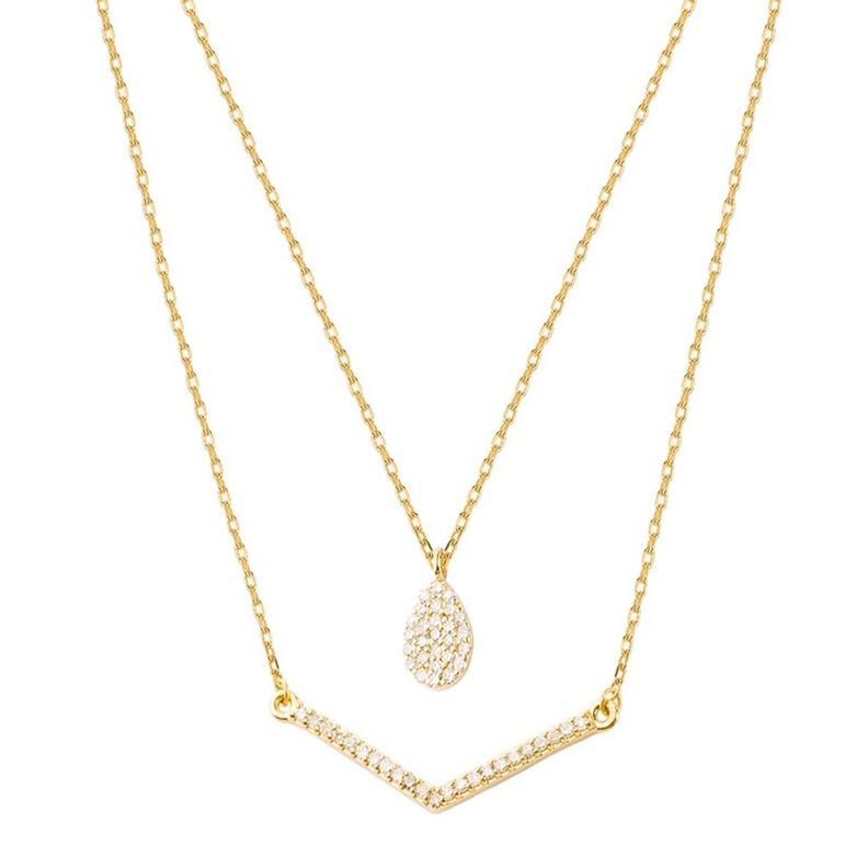 Collar de Oro Amarillo 18kt con Diamante 18puntos Corte Brillante SI/H-2