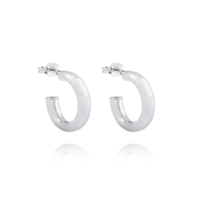 Aros de Plata Esterlina 925 Argollas Clasica-2