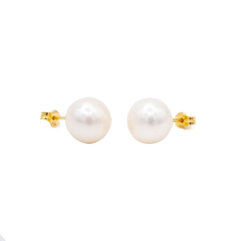 Aros de Oro 18kt Perla Cultivada 12 mm-2