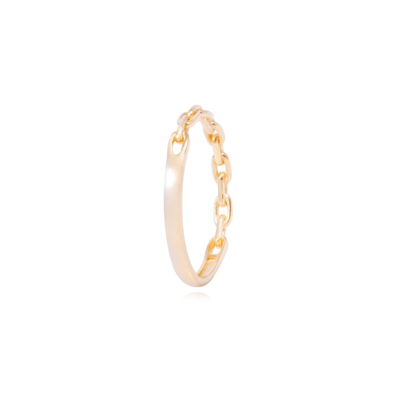 Anillo Oro Amarillo 18kt Eslabones Entrelazados-2