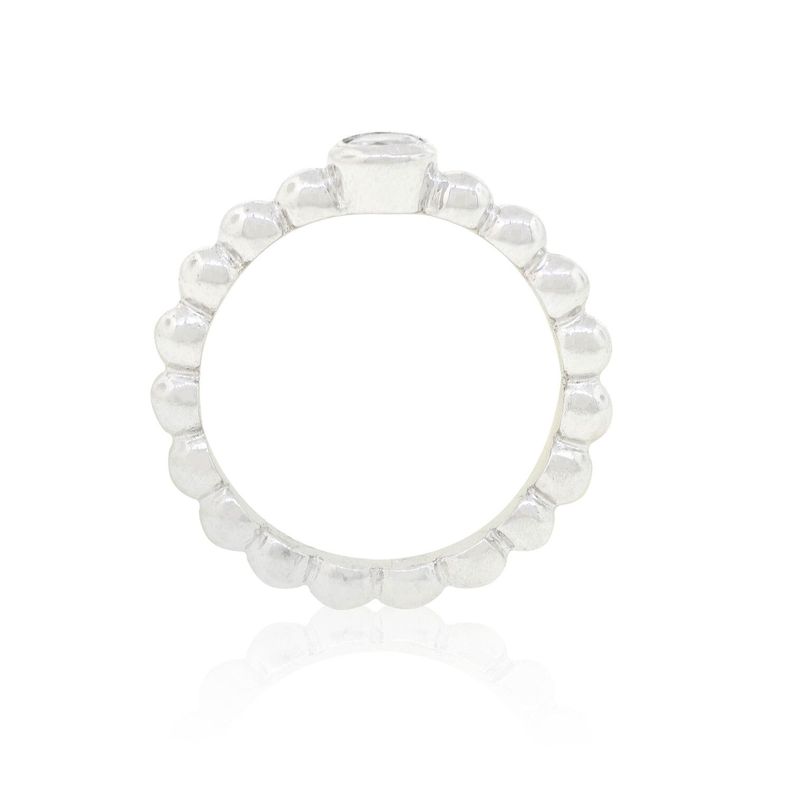 Anillo de Plata Esterlina 925 Pelotitas Circon-1