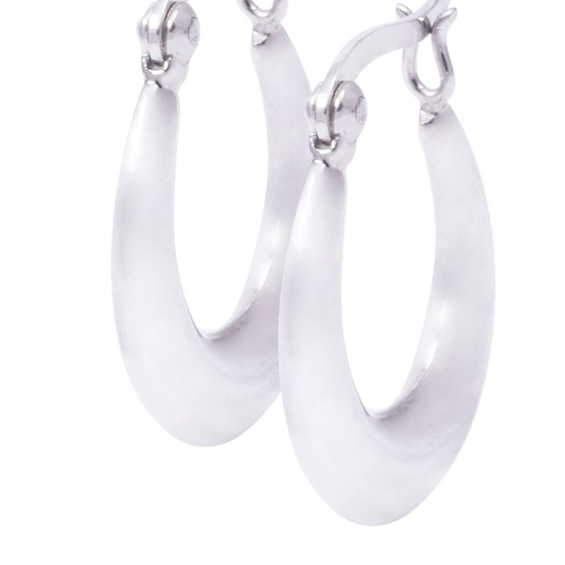 Aros Plata Esterlina 925 Argollas Diseño Liso-1
