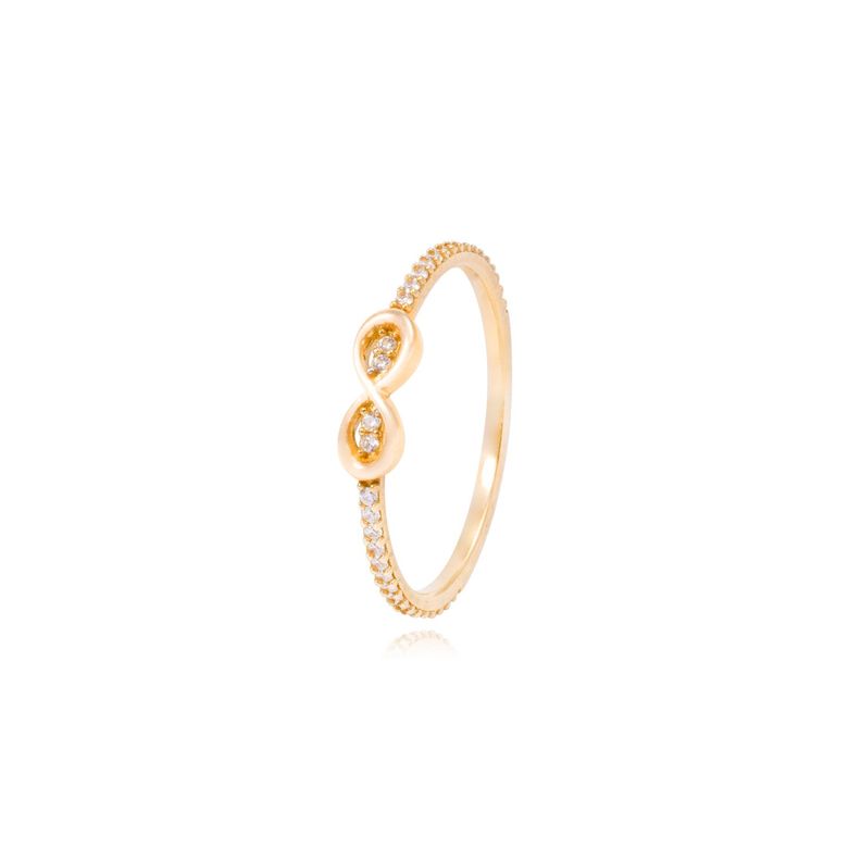Anillo Oro Tricolor 18kt Infinito, Corazón y Diseño-2