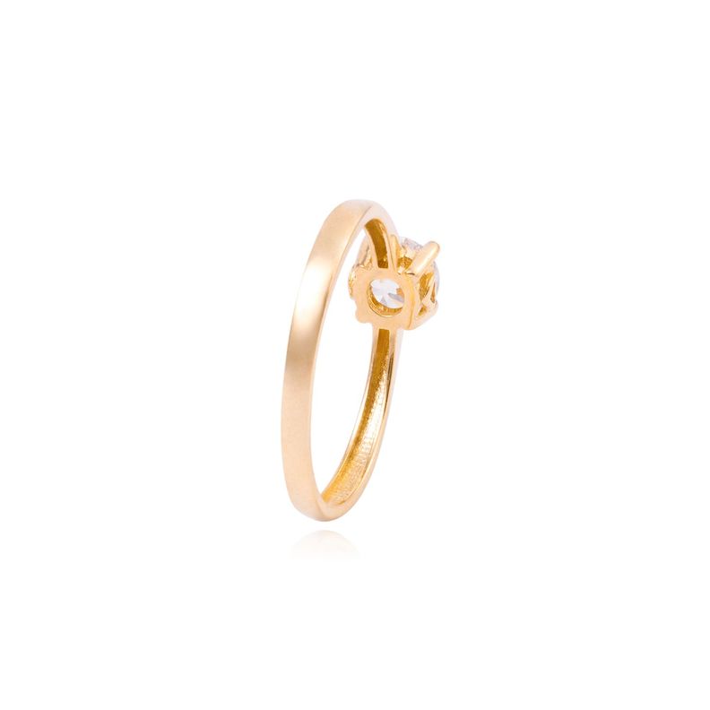 Anillo Compromiso de Oro 18Kt Solitario 5MM-2