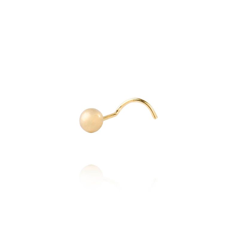 Aro de Oro 18kt Piercing Bolita-0
