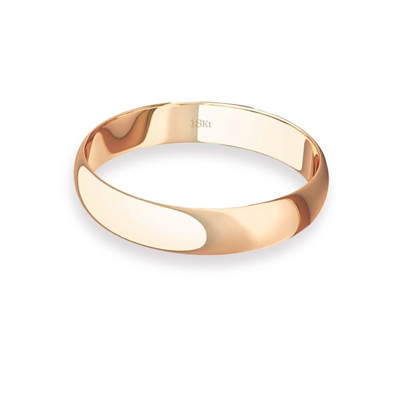 Argolla Matrimonio de Oro Miel 18kt Inglés Bari de 3,0mm-1
