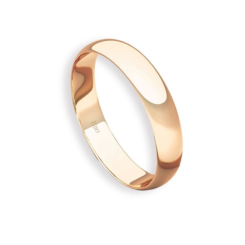 Argolla Matrimonio de Oro Miel 18kt Inglés Bari de 3,0mm-2