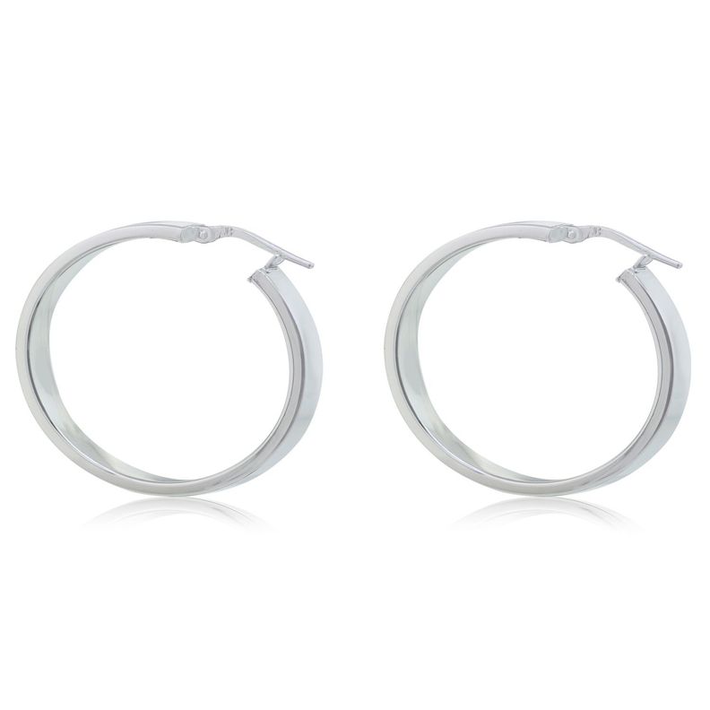 Aros de Plata Esterlina 925 Argollas Grandes-2