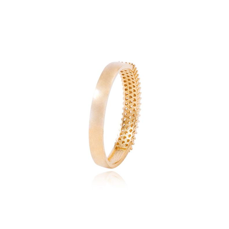 Anillo Compromiso de Oro 18Kt Triple Cintillo Circones-2