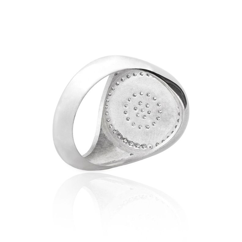 Anillo de Plata Esterlina 925 Circon Central-1