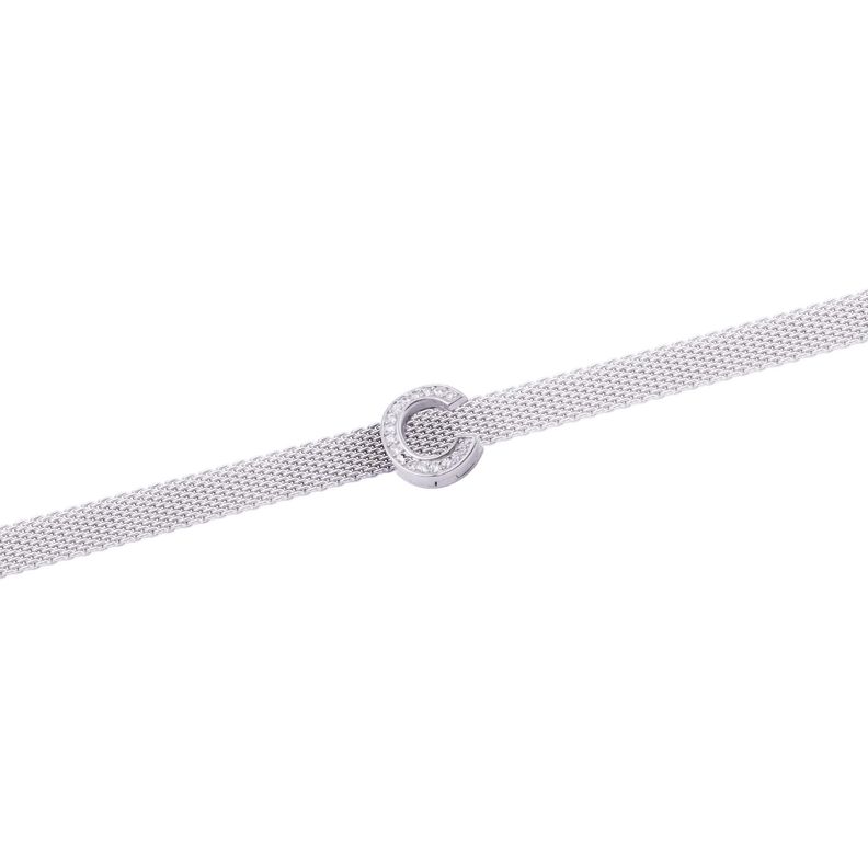 Dije de Plata broche Letra C con Circonita-2
