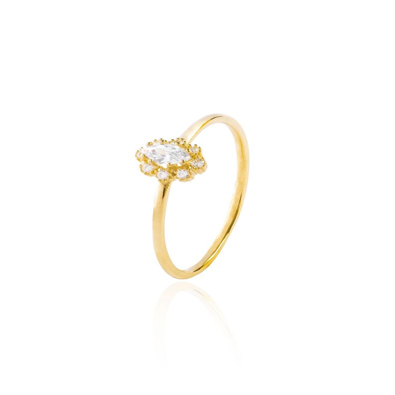 Anillo Compromiso de Oro 18Kt Lady Circonita-0