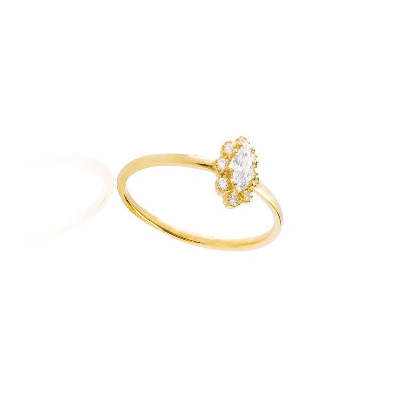 Anillo Compromiso de Oro 18Kt Lady Circonita-2