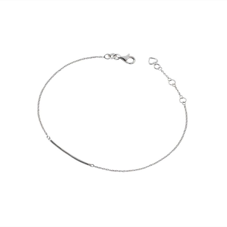 Pulsera Oro Blanco 18kt Diamantes 5Pts SI/H-0