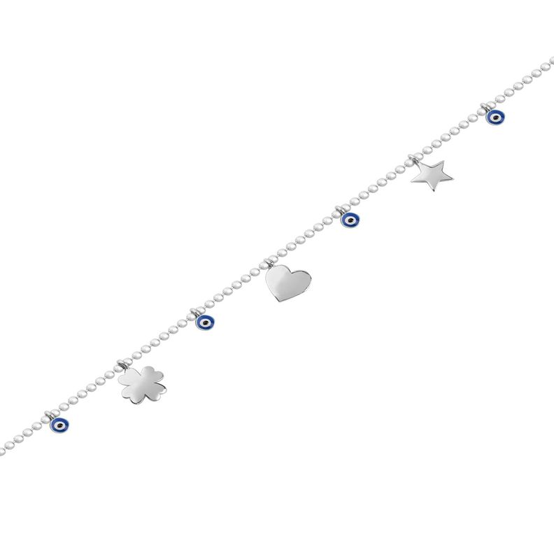 Pulsera de Plata Esterlina 925 Ojo Turco-0