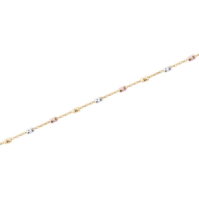 Pulseras de Oro 18kt Modelo Resorte y Corazón-0