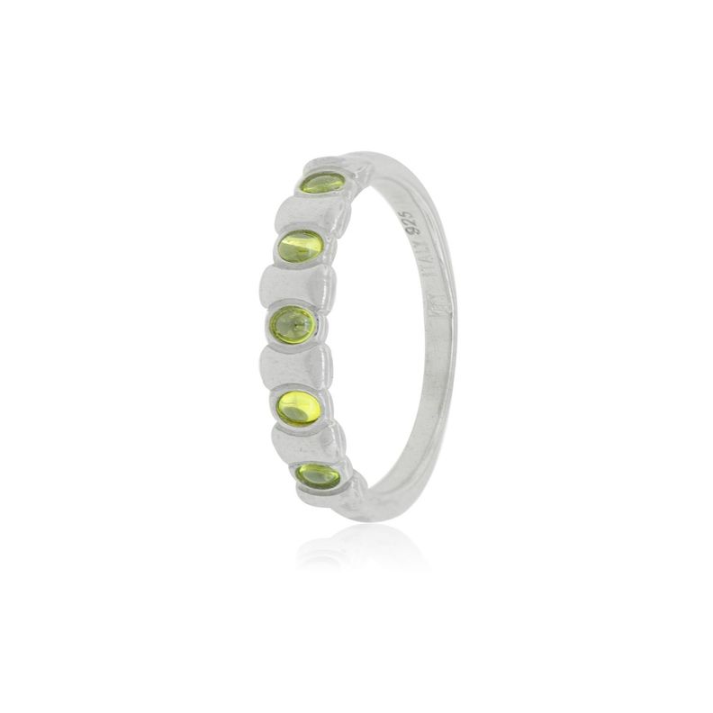 Anillo de Plata Esterlina 925 Esmeraldina-0