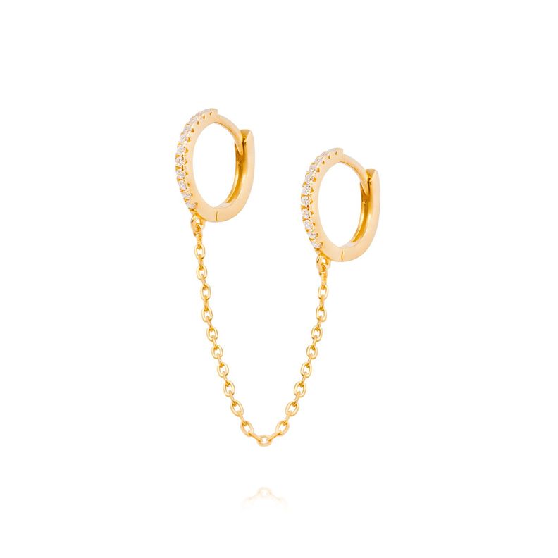 Piercing de Plata Esterlina 925 Argolla colgante revestido en Oro 14kt-0