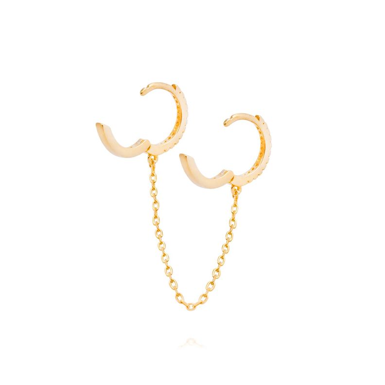 Piercing de Plata Esterlina 925 Argolla colgante revestido en Oro 14kt-2
