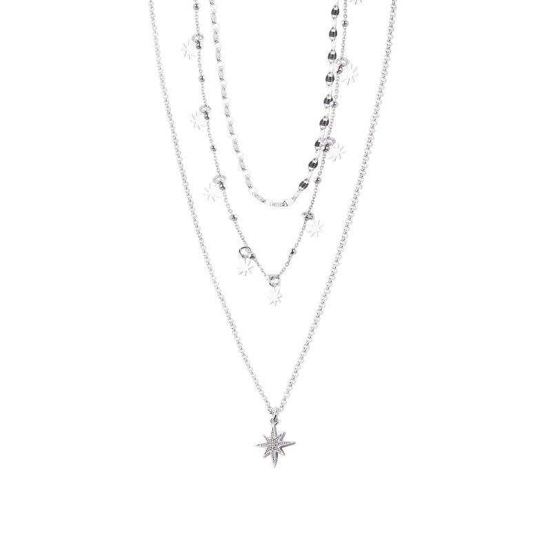 Collar de Plata Esterlina 925 Estrella de David-2