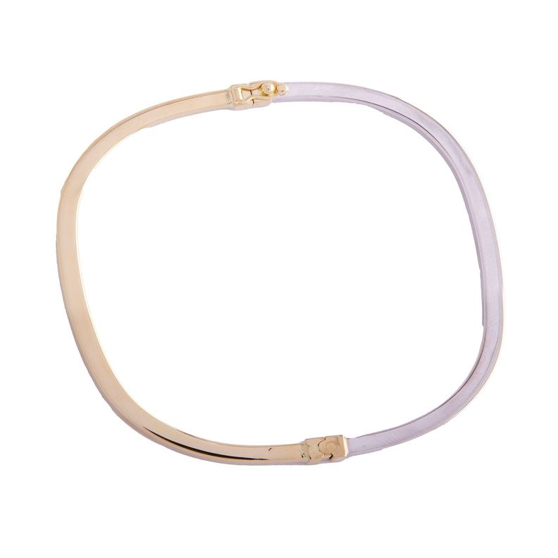 Pulsera de Oro 18kt Esclava de Bicolor-0