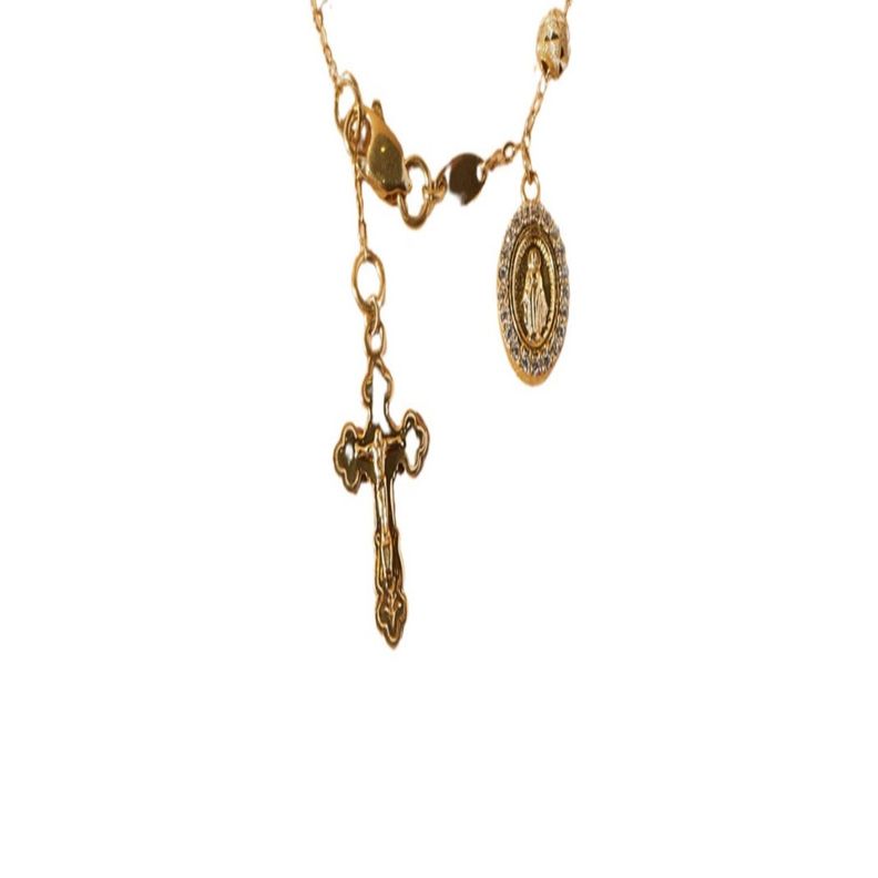 Pulsera de Oro 18kt Denario Satinado-2