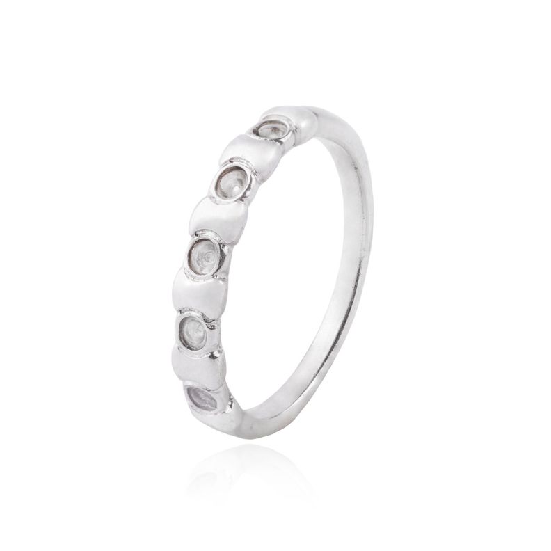 Anillo de Plata Esterlina 925 Cinco Circonitas 11-0