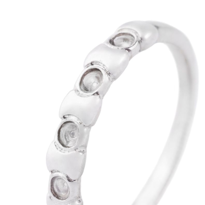 Anillo de Plata Esterlina 925 Cinco Circonitas 11-1