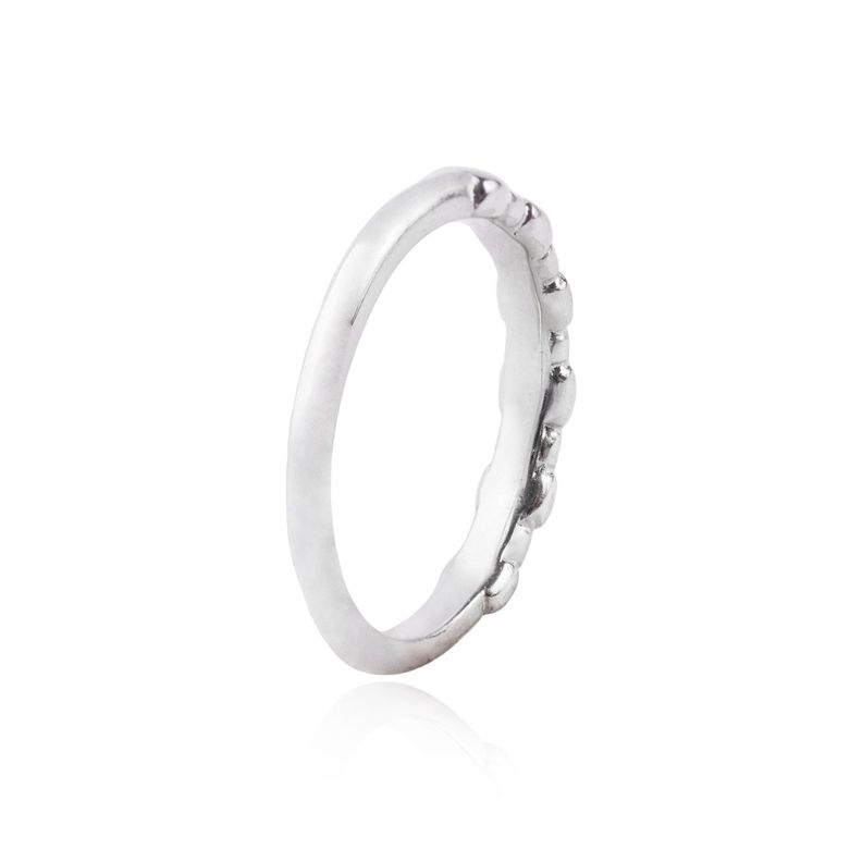 Anillo de Plata Esterlina 925 Cinco Circonitas 11-2