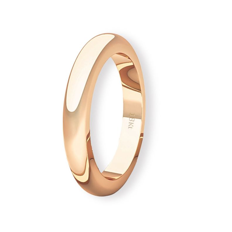 Argolla Matrimonio de Oro Miel 18kt Inglés Padua 3,0mm-0