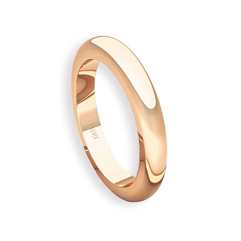 Argolla Matrimonio de Oro Miel 18kt Inglés Padua 3,0mm-2