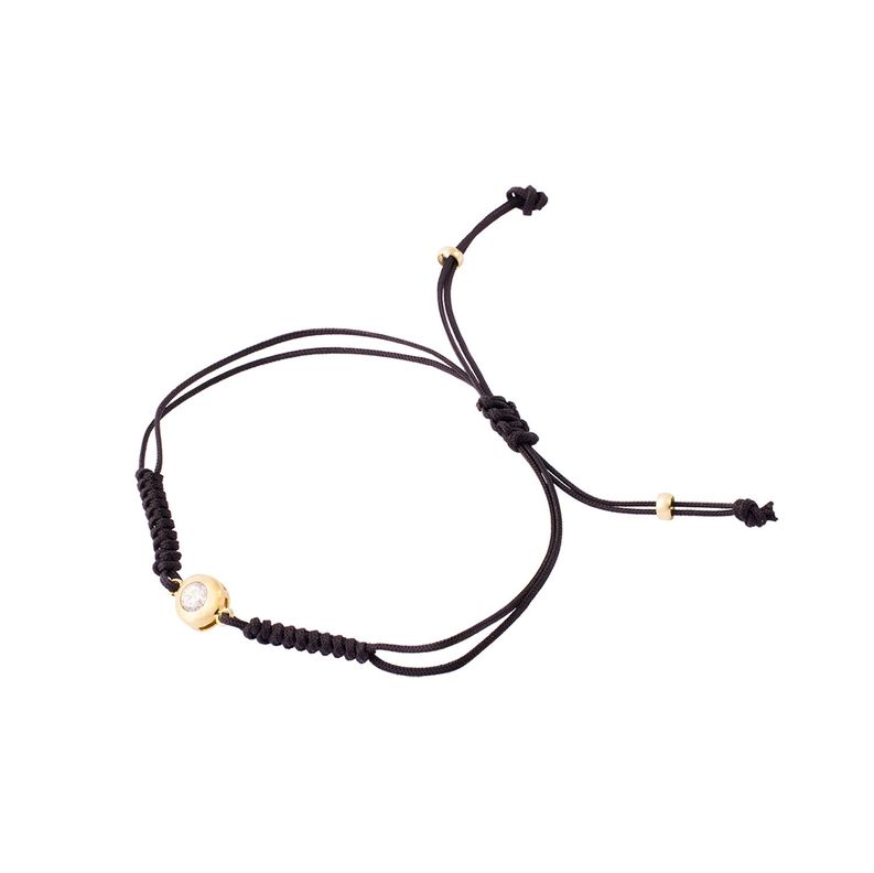 Pulsera de Oro 9kt Punto de Luz Ajustable-1