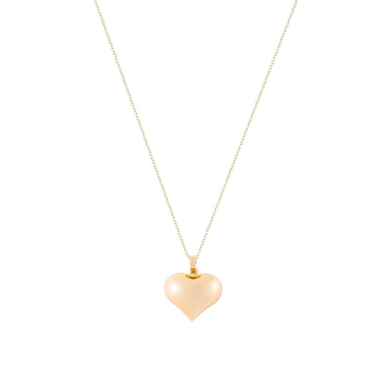 Collar de Oro 18kt Corazón central-2