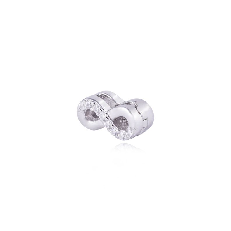 Dije de Plata broche Infinito con Circonita-1