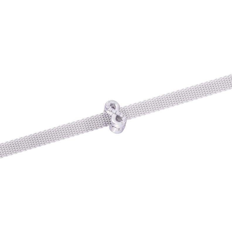 Dije de Plata broche Infinito con Circonita-2