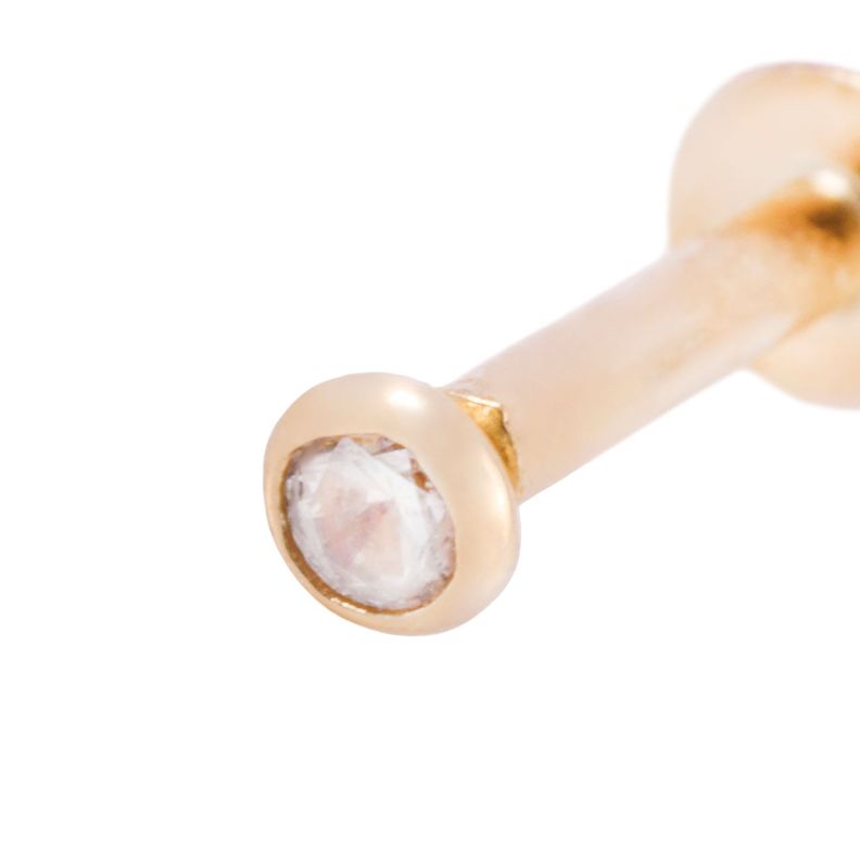 Piercing de Oro de 9kt Punto de luz pequeño-1