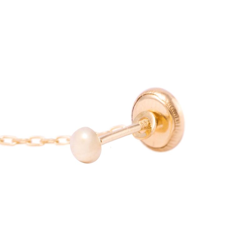 Piercing de Oro de 9kt Nota musical con colgante-2