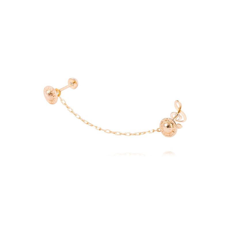 Piercing de Oro de 9kt Nota musical con colgante-3