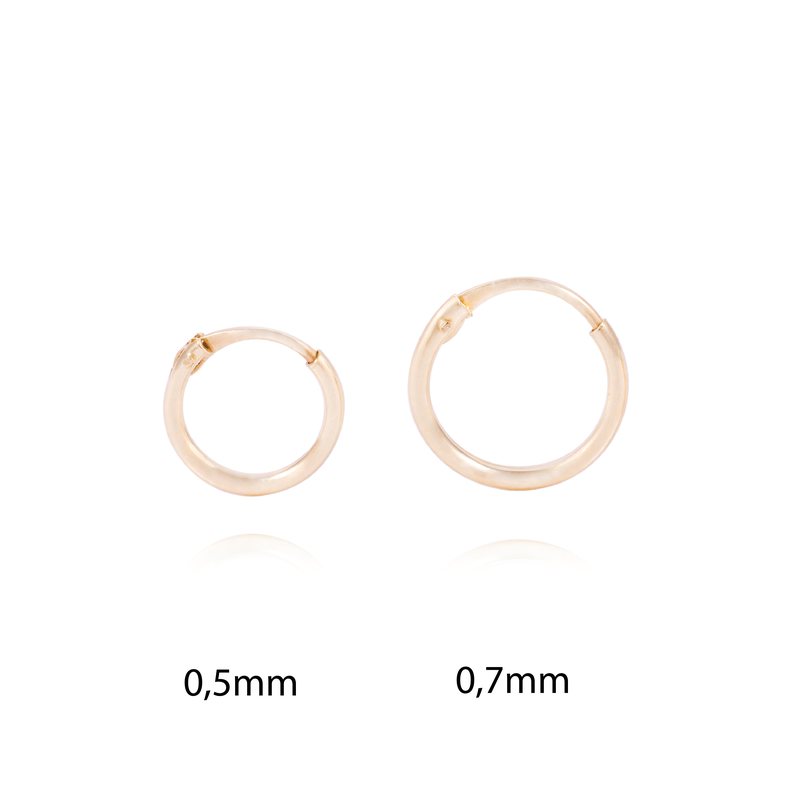 Piercing de Oro de 9kt Argollas pequeñas-3