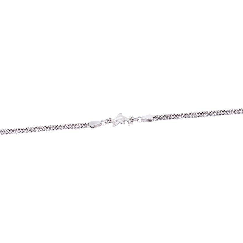 Pulsera de Plata Esterlina 925 Amuleto de Delfín-0