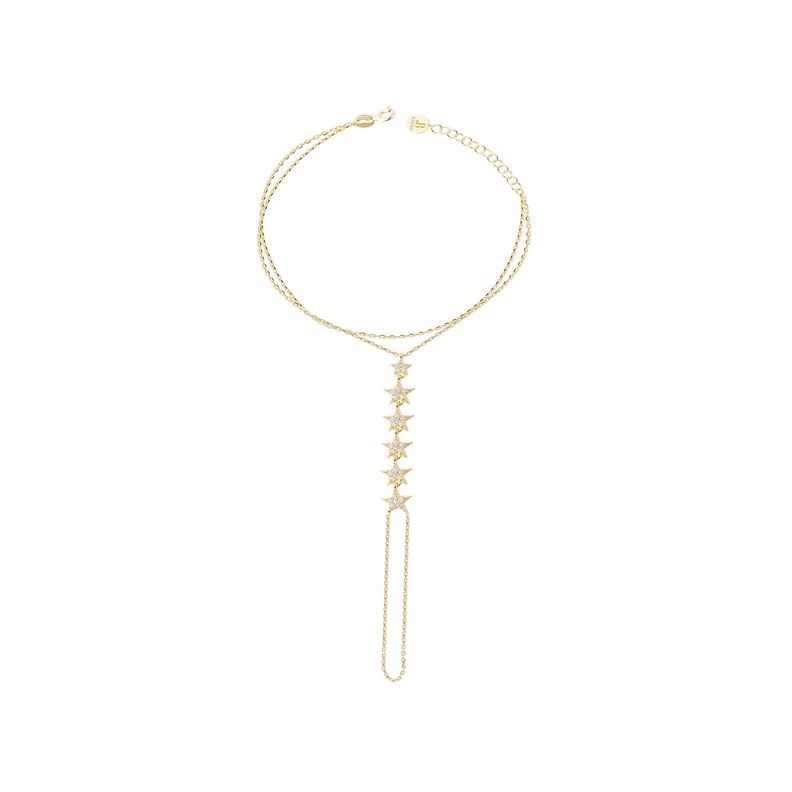Pulsera de Oro 18kt Circulos en Circon-0