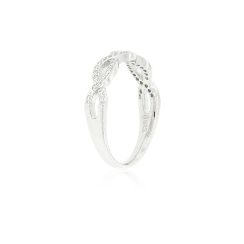 Anillo de Plata Esterlina 925 Infinito en Circonita-1