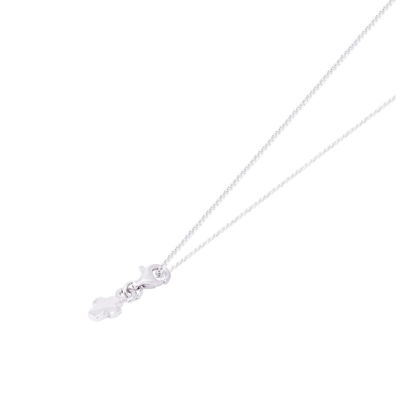 Colgante de Plata Esterlina 925 con Cruz y Mosquetón Ajustable-2