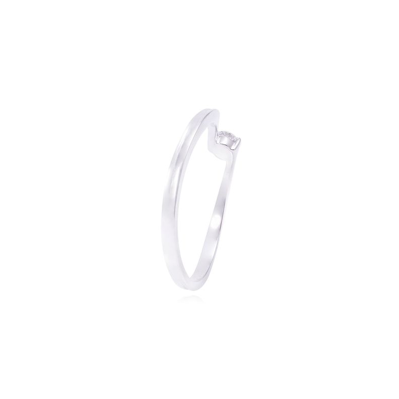Anillo Compromiso de Oro de 18kt 10 puntos de diamante solitario-2