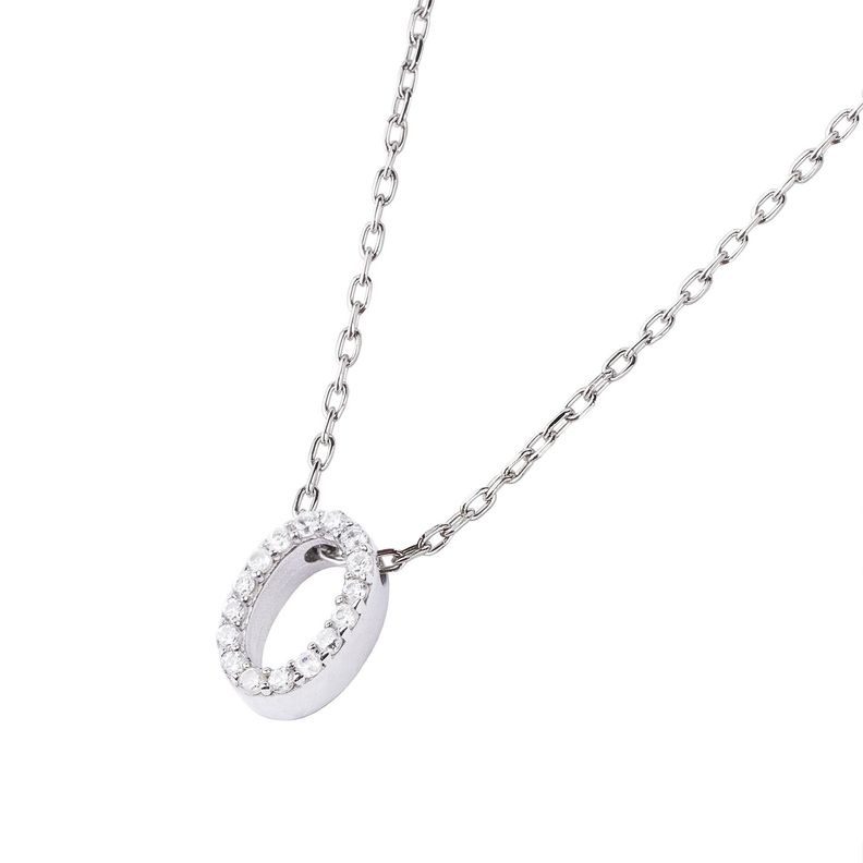 Collar de Plata Esterlina 925 Letra O-1