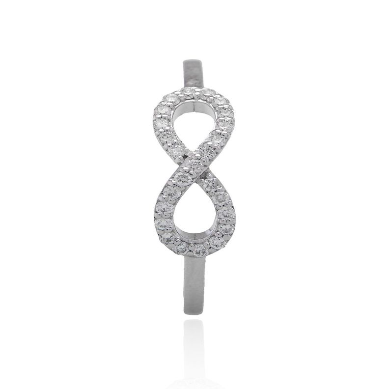 Diamante Anillo de Oro Blanco 18kt 11 Pts SI/H Infinito17-1